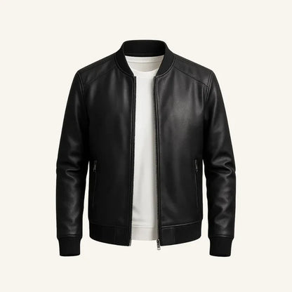 Chaqueta de Cuero + Reloj italiano